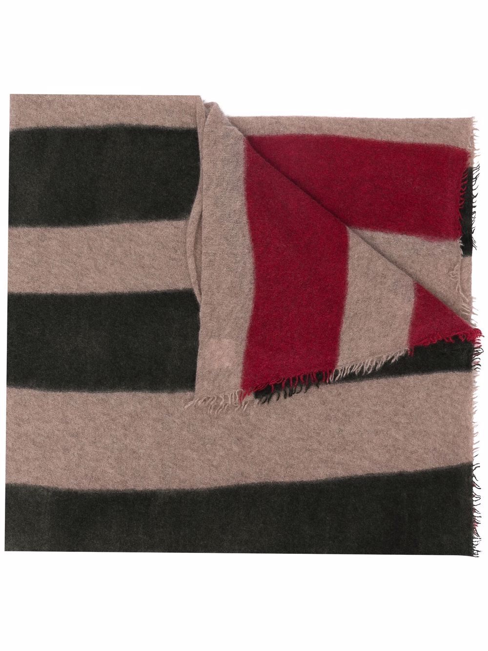 фото Faliero sarti stripe print cashmere scarf