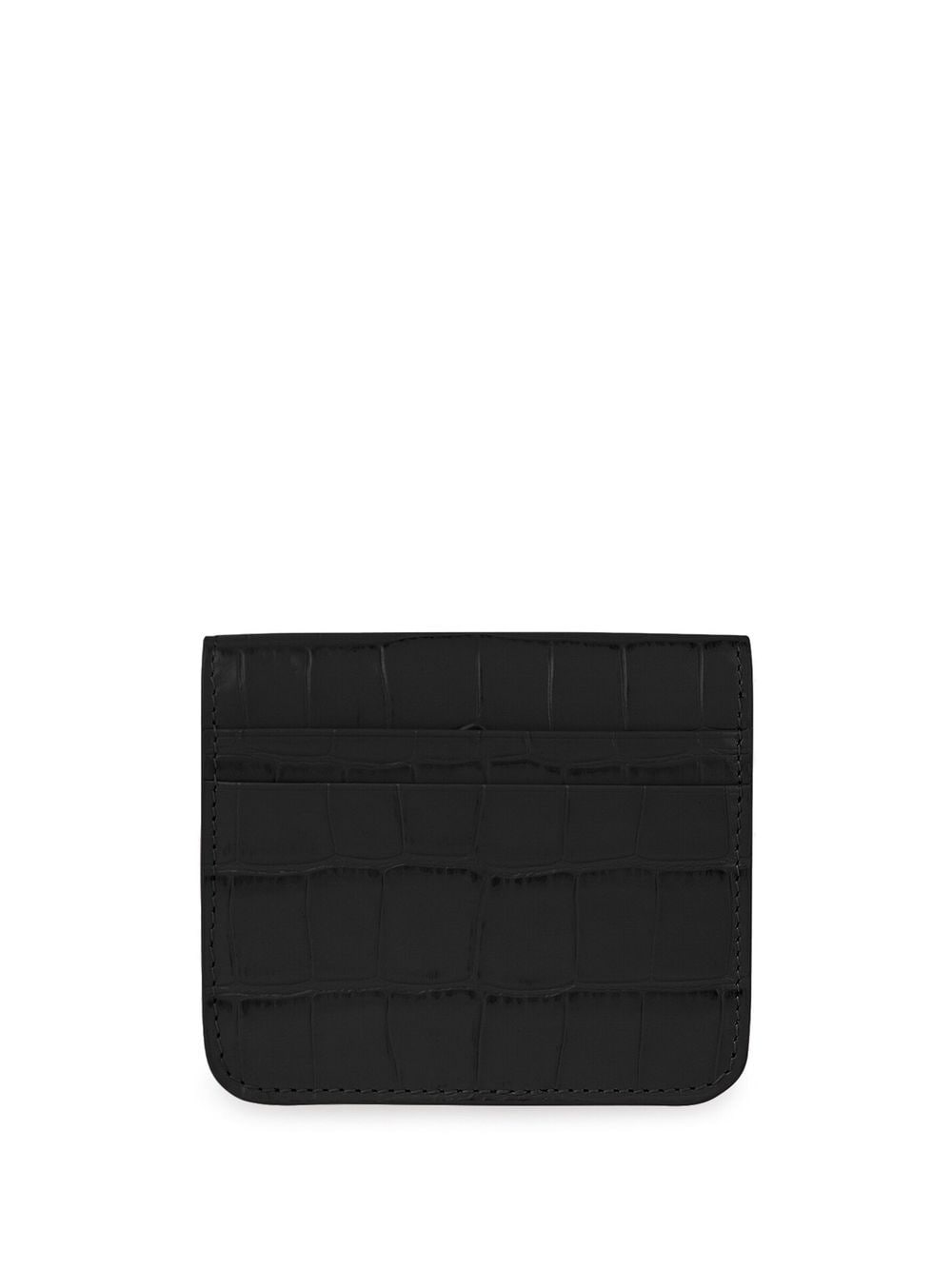 Balenciaga Cash Crocodile-embossed Mini Wallet In Schwarz | ModeSens
