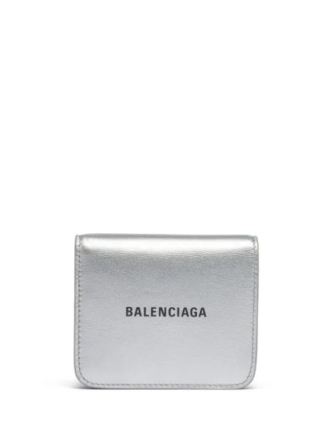 Balenciaga logo-print press-stud wallet