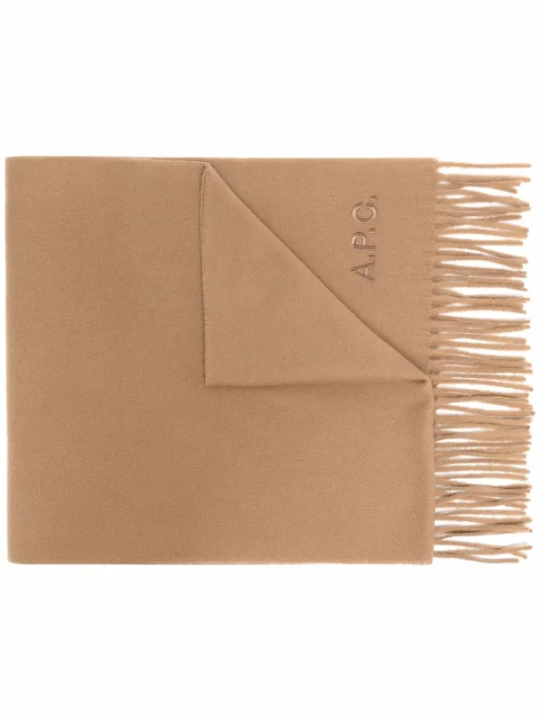 Sciarpa con ricamo Farfetch Accessori Sciarpe Marrone 
