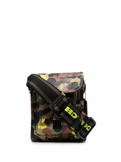 Coach camo messenger bag