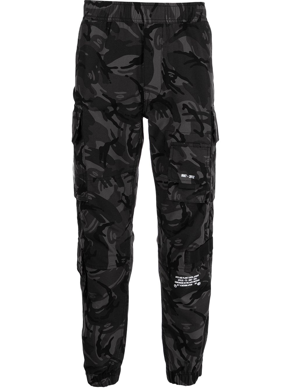 AAPE BY *A BATHING APE® camouflage-print trousers - Black