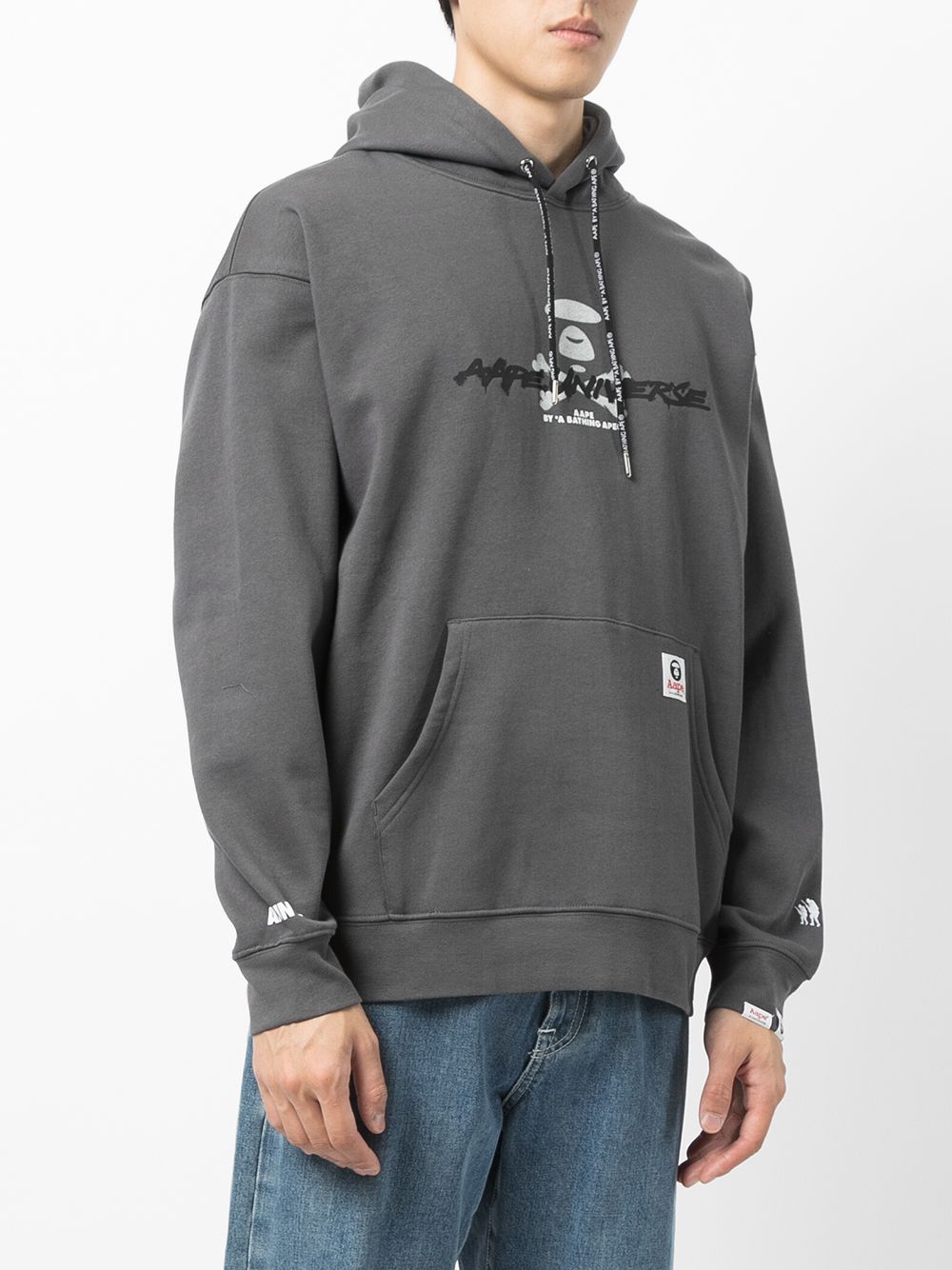 фото Aape by *a bathing ape® logo-print hoodie