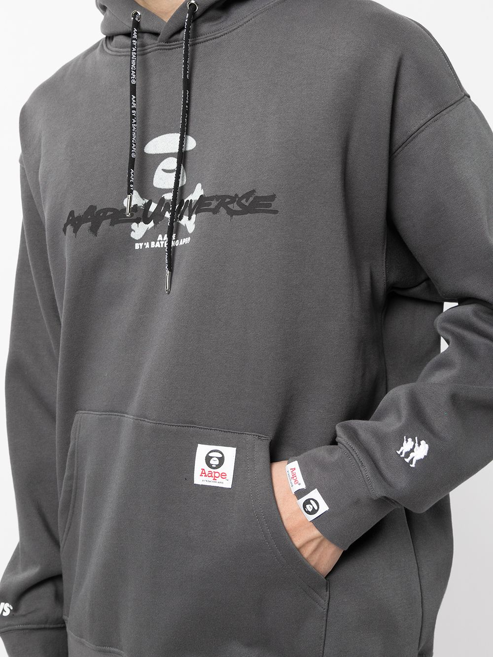 фото Aape by *a bathing ape® logo-print hoodie