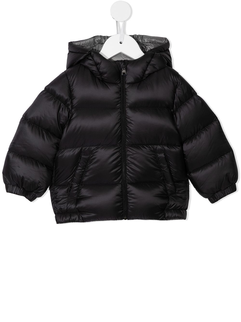 фото Moncler enfant пуховик на молнии с капюшоном