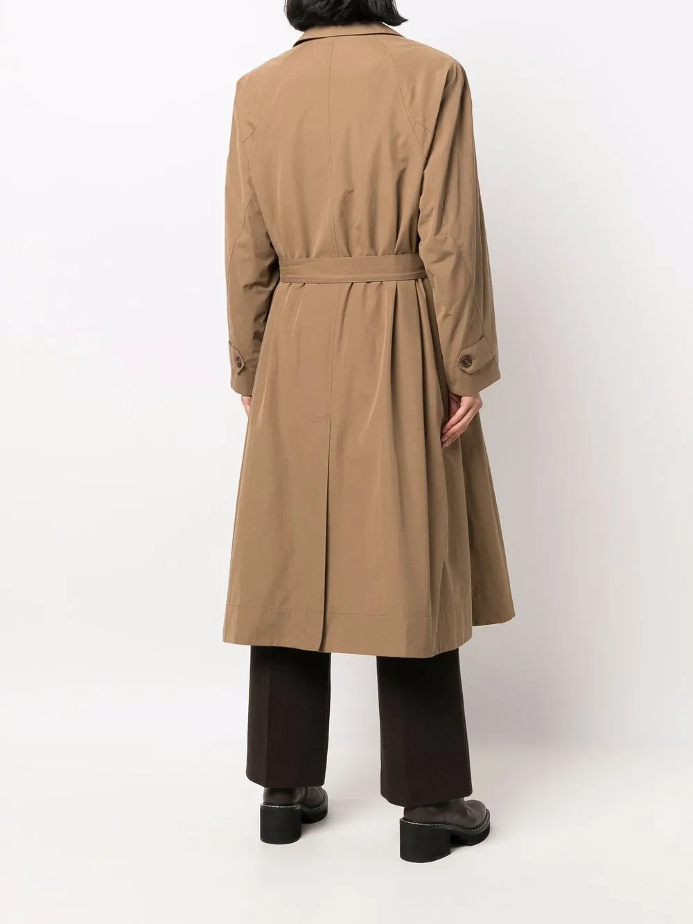 Low Classic Jas met ceintuur Bruin
