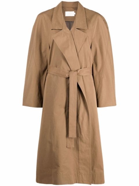 Low Classic belted single-breasted coat