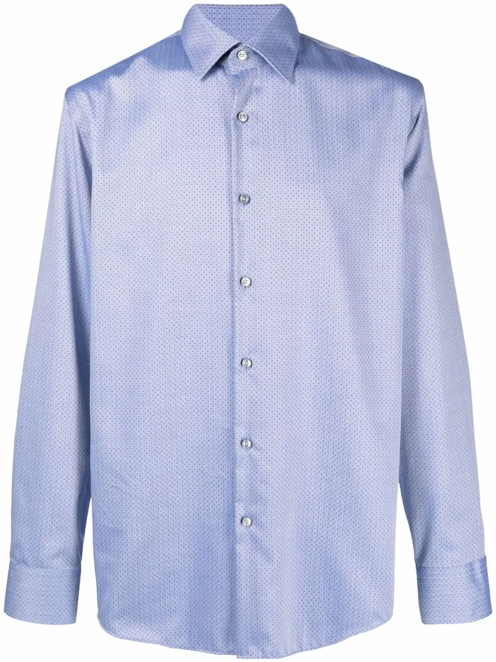 

HUGO long-sleeved cotton shirt - Blue