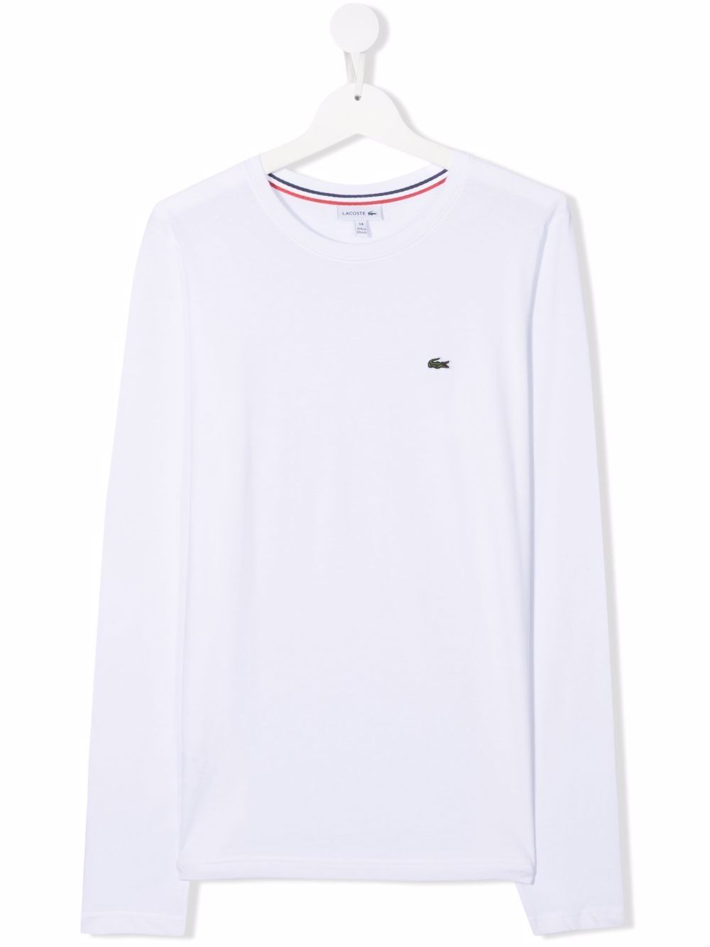 

Lacoste Kids playera con parche del logo - Blanco