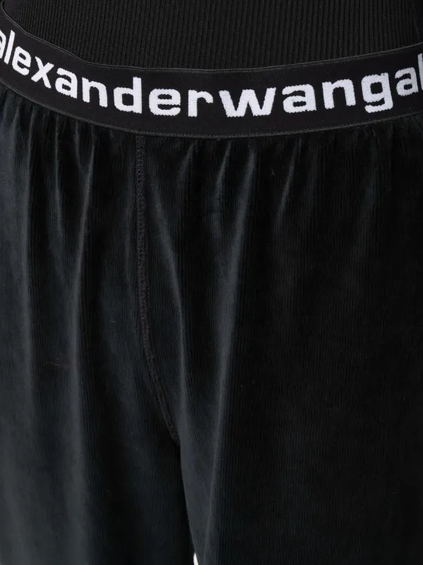 Alexander Wang ロゴ トラックパンツ | ブラック | FARFETCH JP