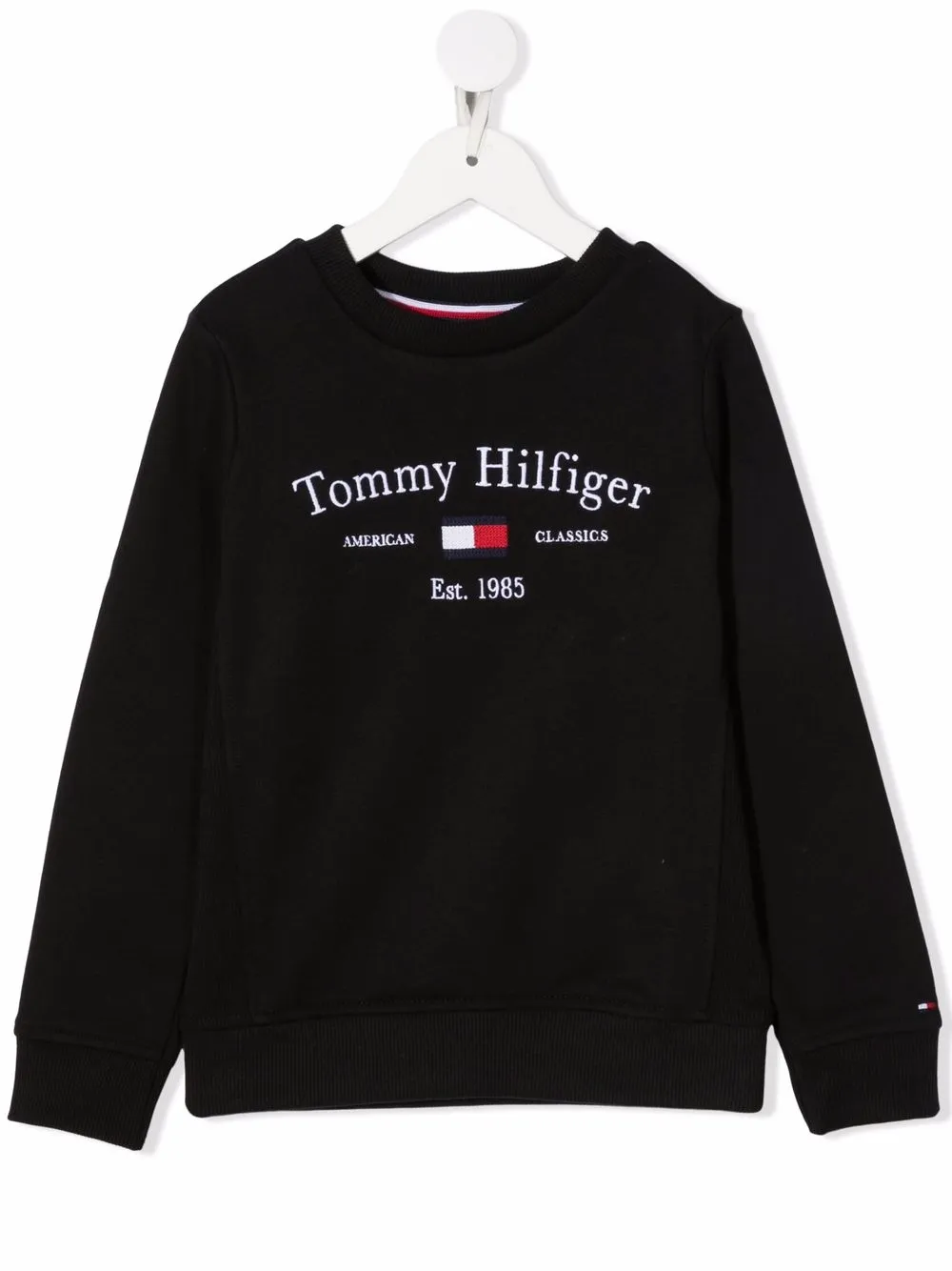 

Tommy Hilfiger Junior logo-print organic cotton sweatshirt - Black