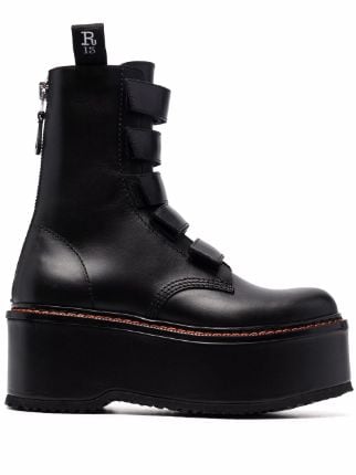 R13 platform sole Ankle Boots Farfetch