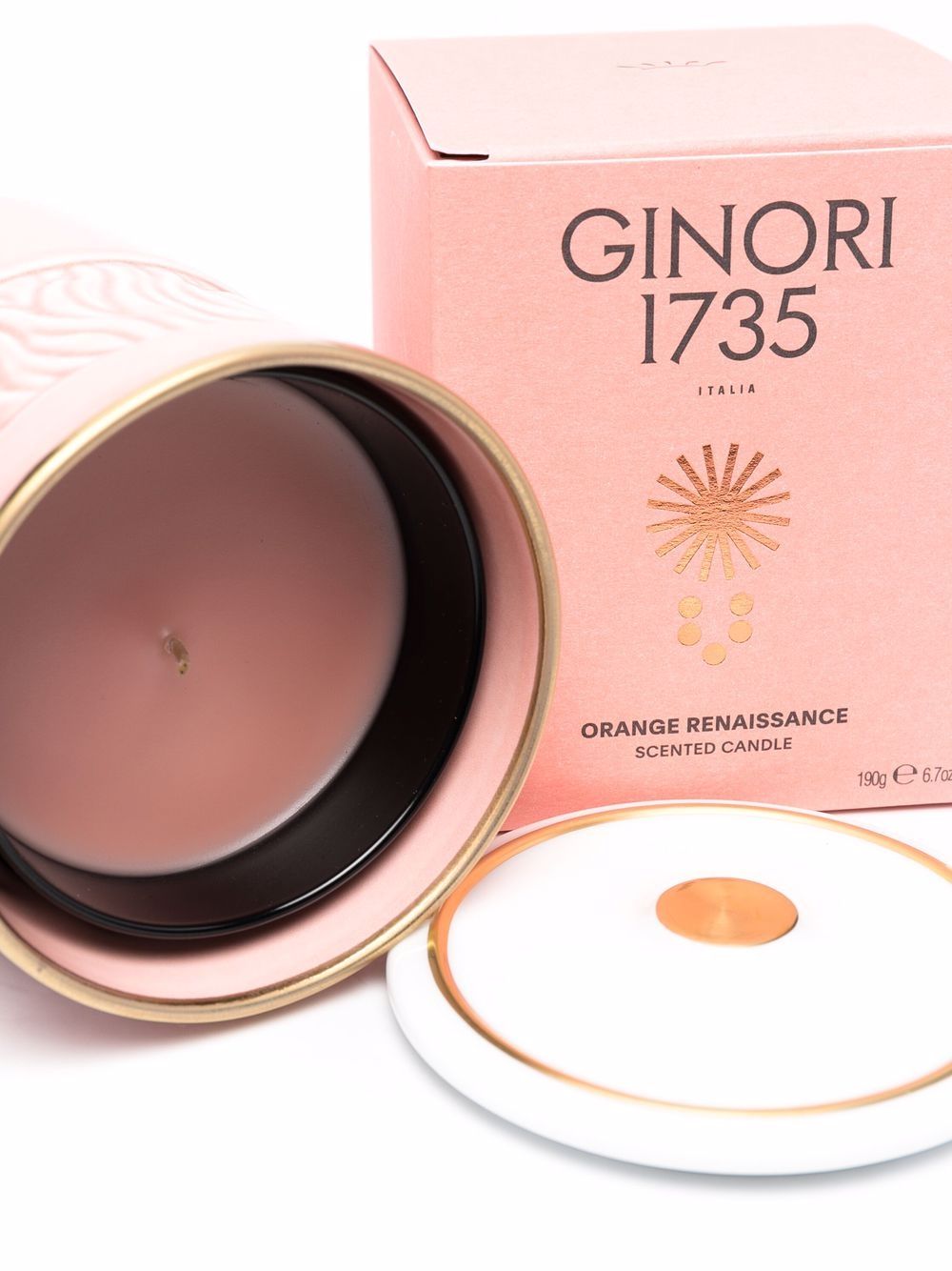 фото Ginori 1735 orange renaissance candle