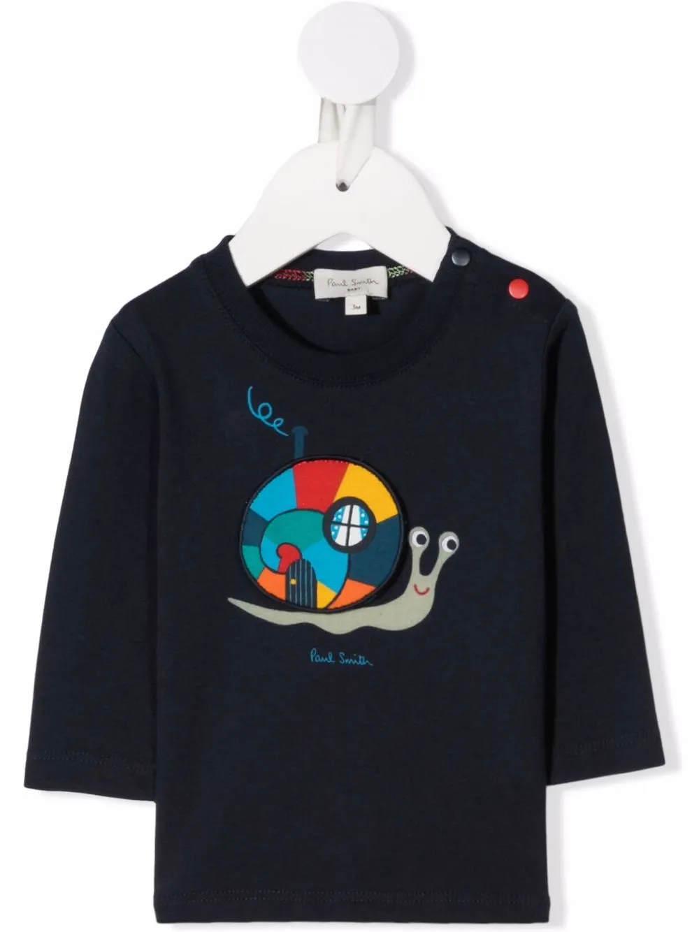 

Paul Smith Junior playera con logo estampado - Azul