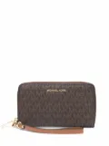 Michael Kors logo-monogram purse - Brown