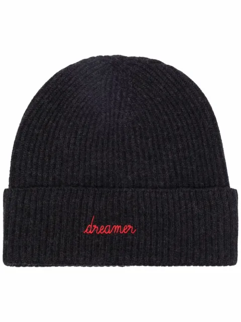 Maison Labiche Dreamer embroidered ribbed-knit beanie 