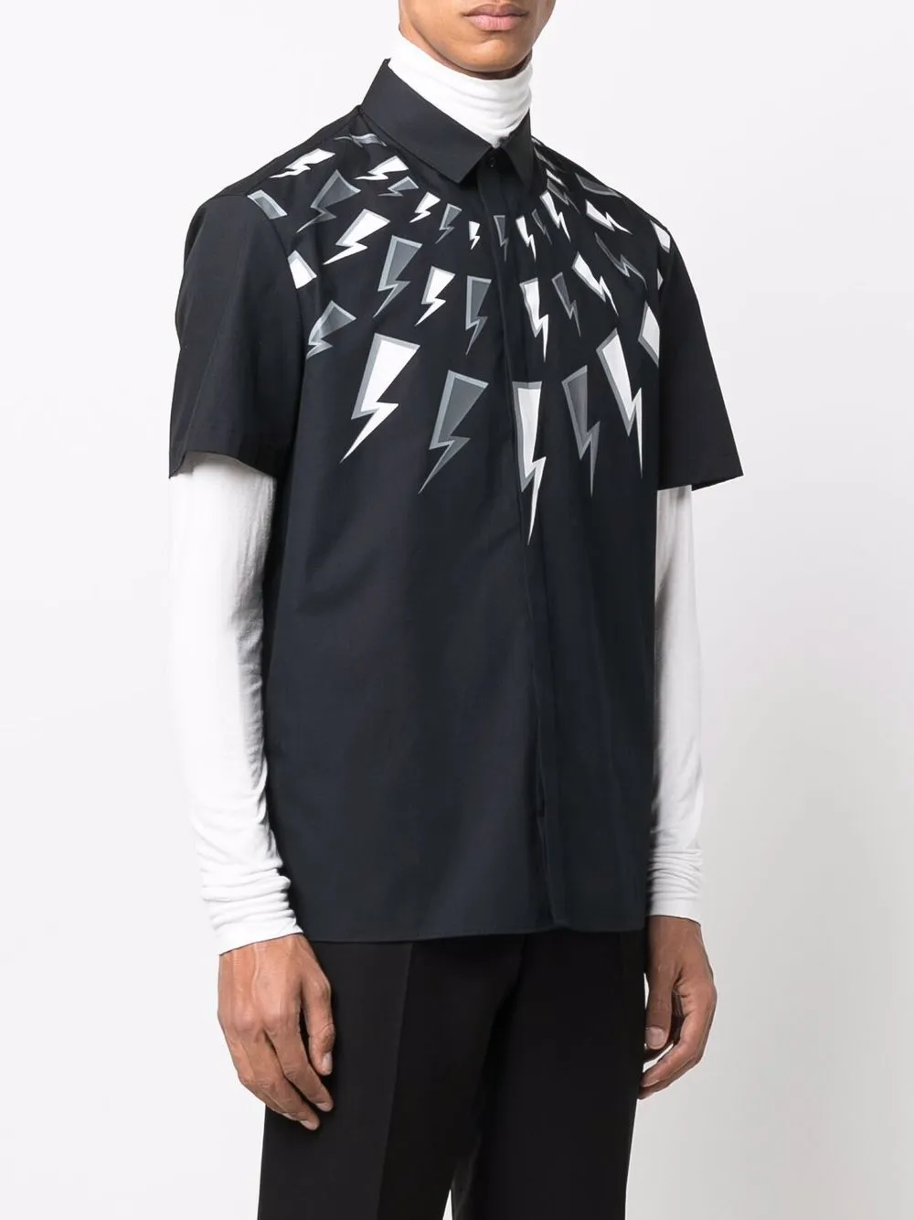 фото Neil barrett футболка с принтом thunderbolt