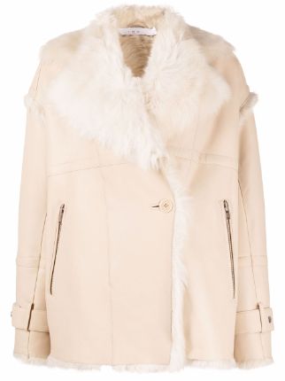 Iro shearling moto on sale jacket