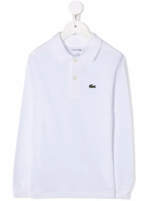 Lacoste Kids Camisa polo com patch de logo