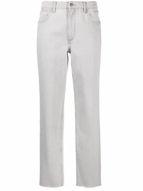 12 STOREEZ high-rise straight-leg Jeans 