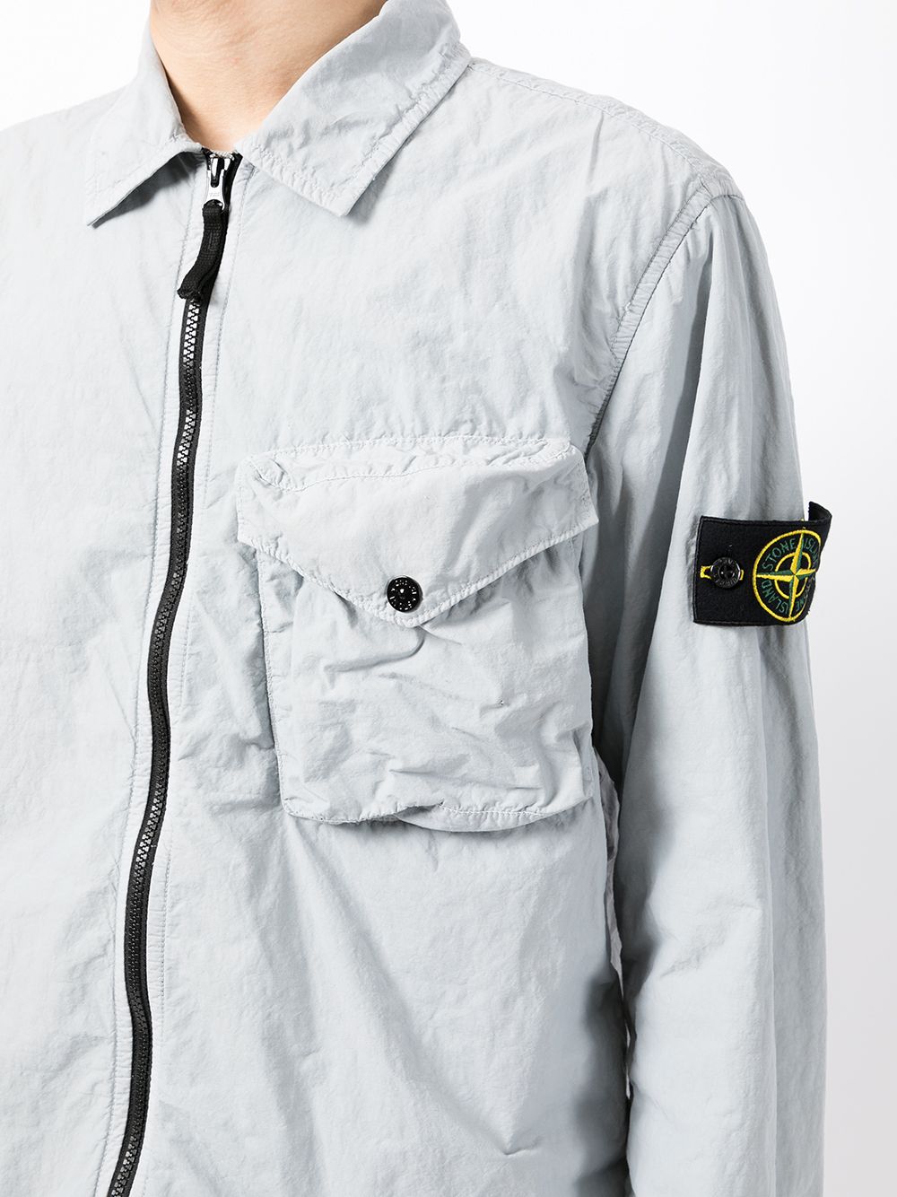 фото Stone island рубашка с нашивкой-логотипом