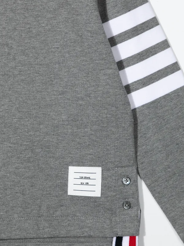 Thom Browne Kids ストライプ プルオーバー | グレー | FARFETCH JP
