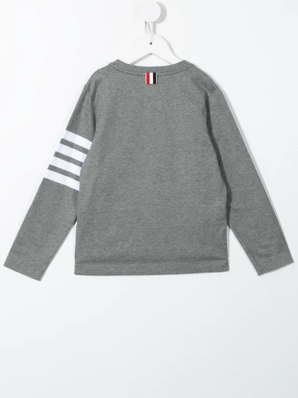 Thom Browne Kids ストライプ プルオーバー | グレー | FARFETCH JP