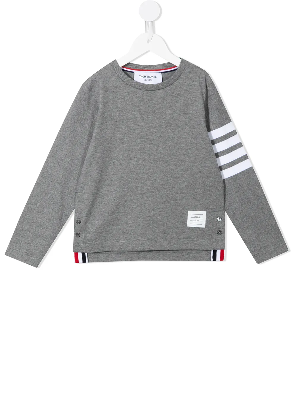 Thom Browne Kids suéter con cuello redondo | gris | Image 1