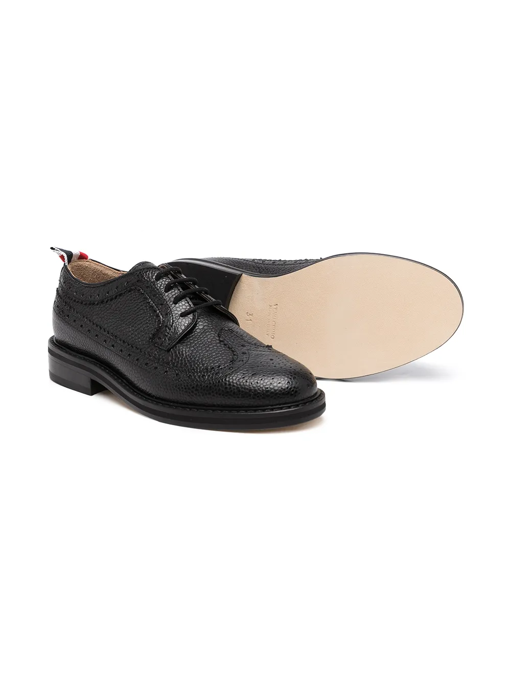 Thom Browne Kids Leren brogues - Zwart