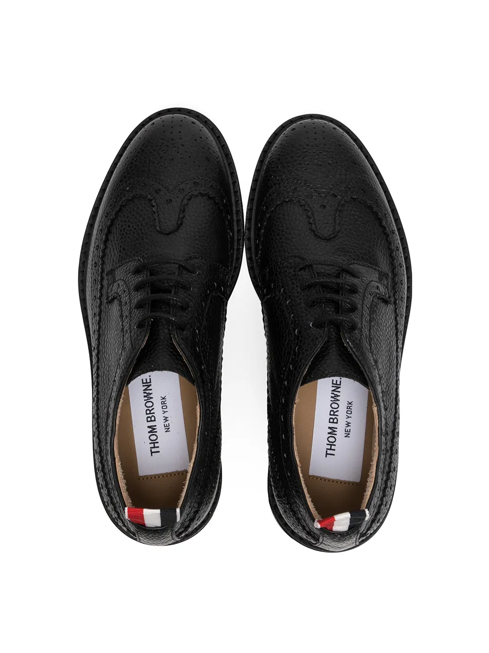 Thom Browne Kids Leren brogues Zwart