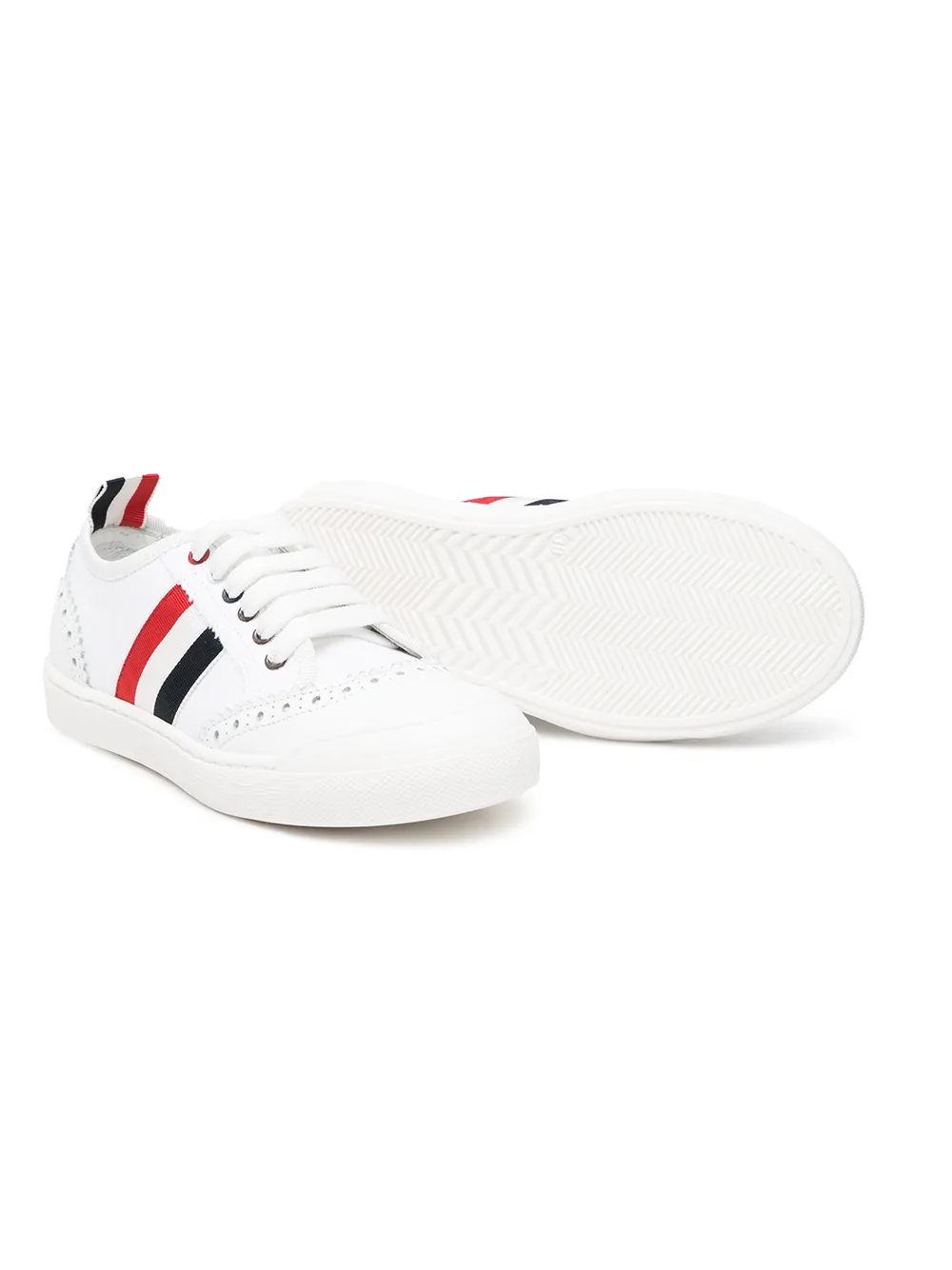 Thom Browne Kids Low-top sneakers - Wit
