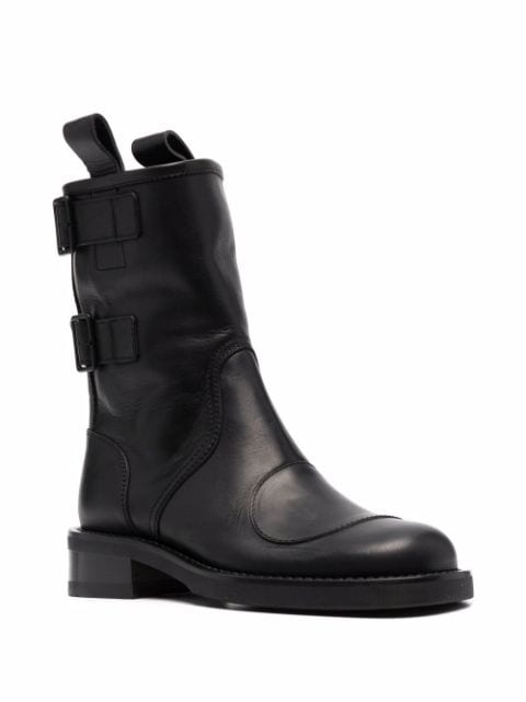 Elba leather mid-calf boots