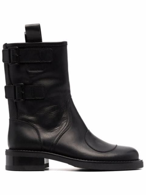 Elba leather mid-calf boots