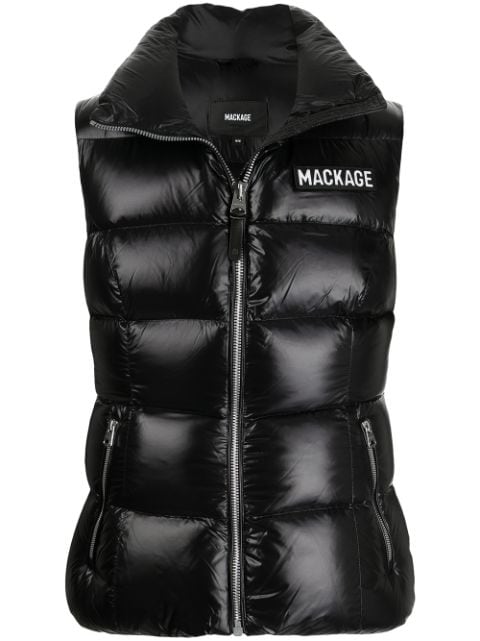 Mackage chest logo-patch gilet