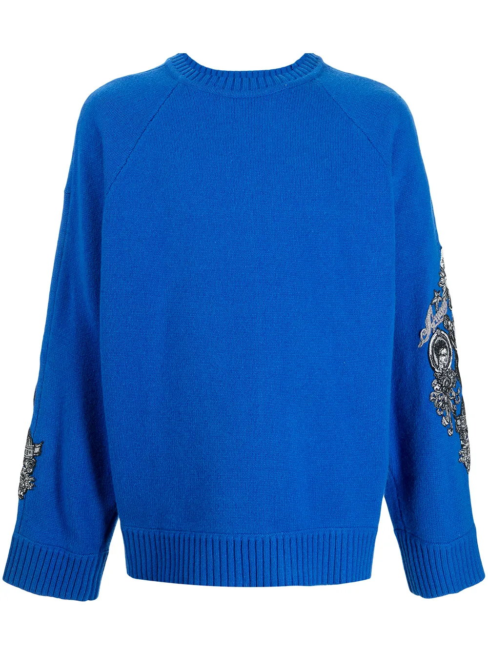 

SONGZIO printed sleeve jumper - Blue