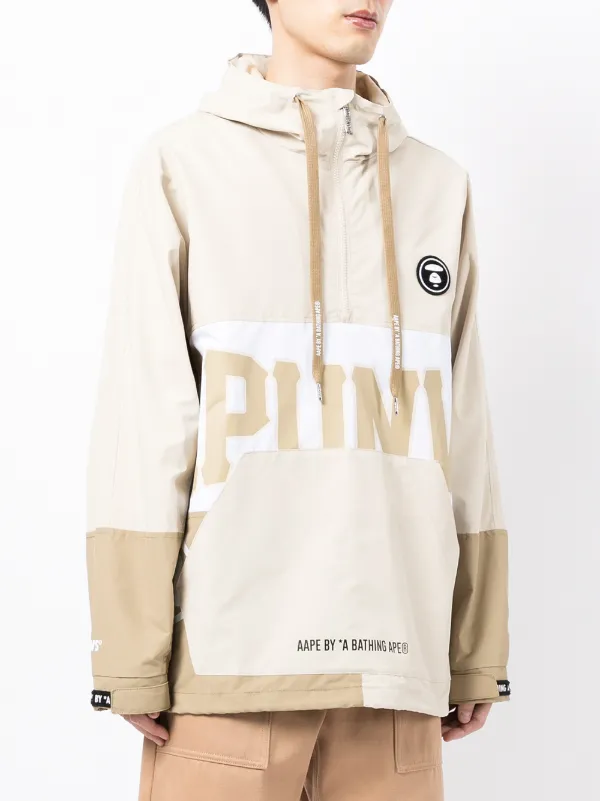 AAPE BY *A BATHING APE® AAPE Now colour-block Hooded Jacket - Farfetch