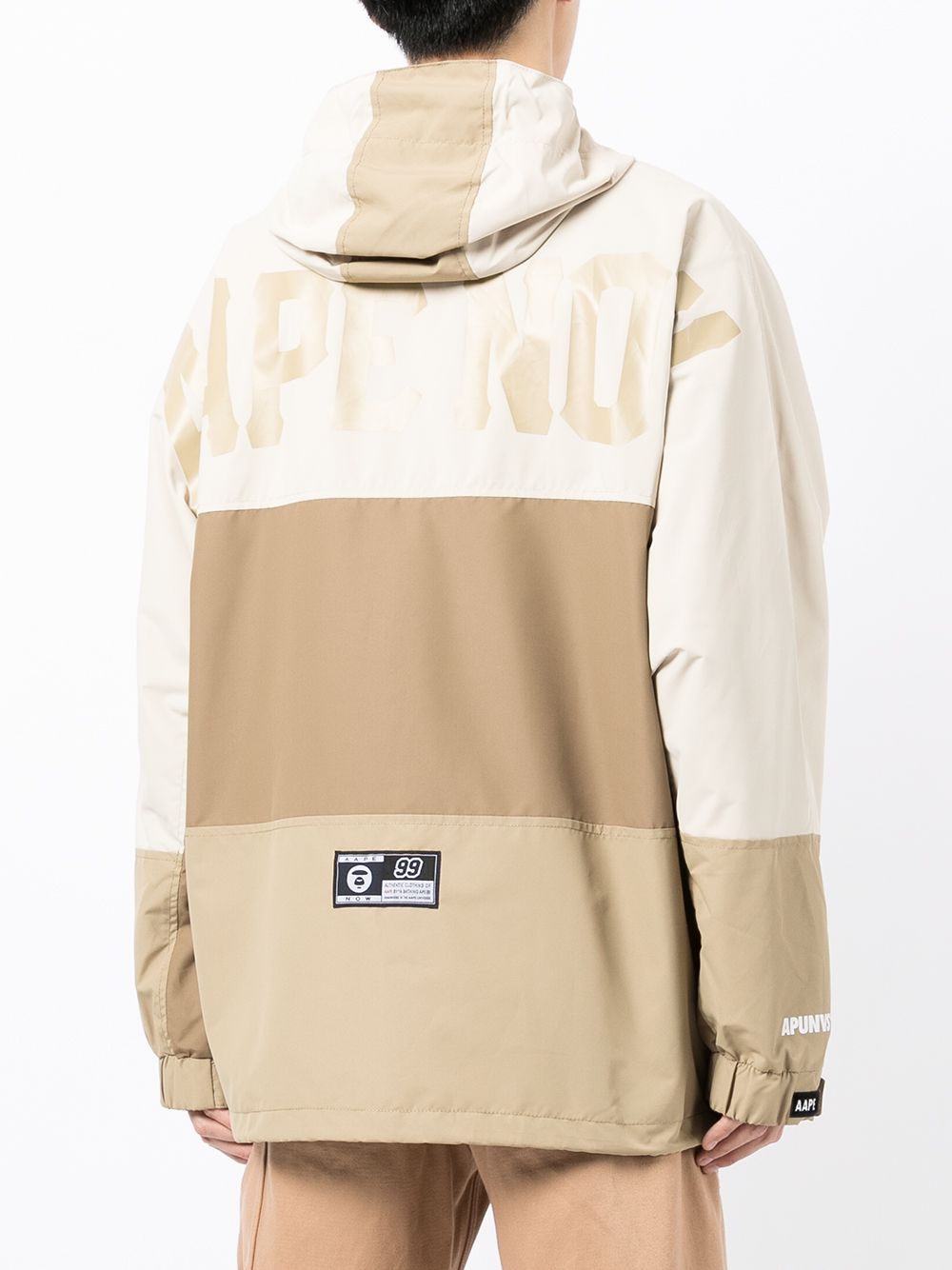 фото Aape by *a bathing ape® куртка aape now в стиле колор-блок с капюшоном