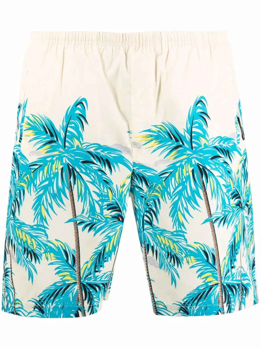 Palm Angels palm-print swim shorts | White | Image 1