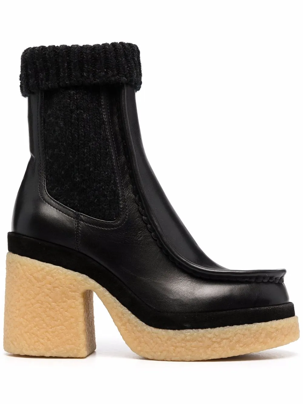 Image 1 of Chloé panelled Chelsea platform boots