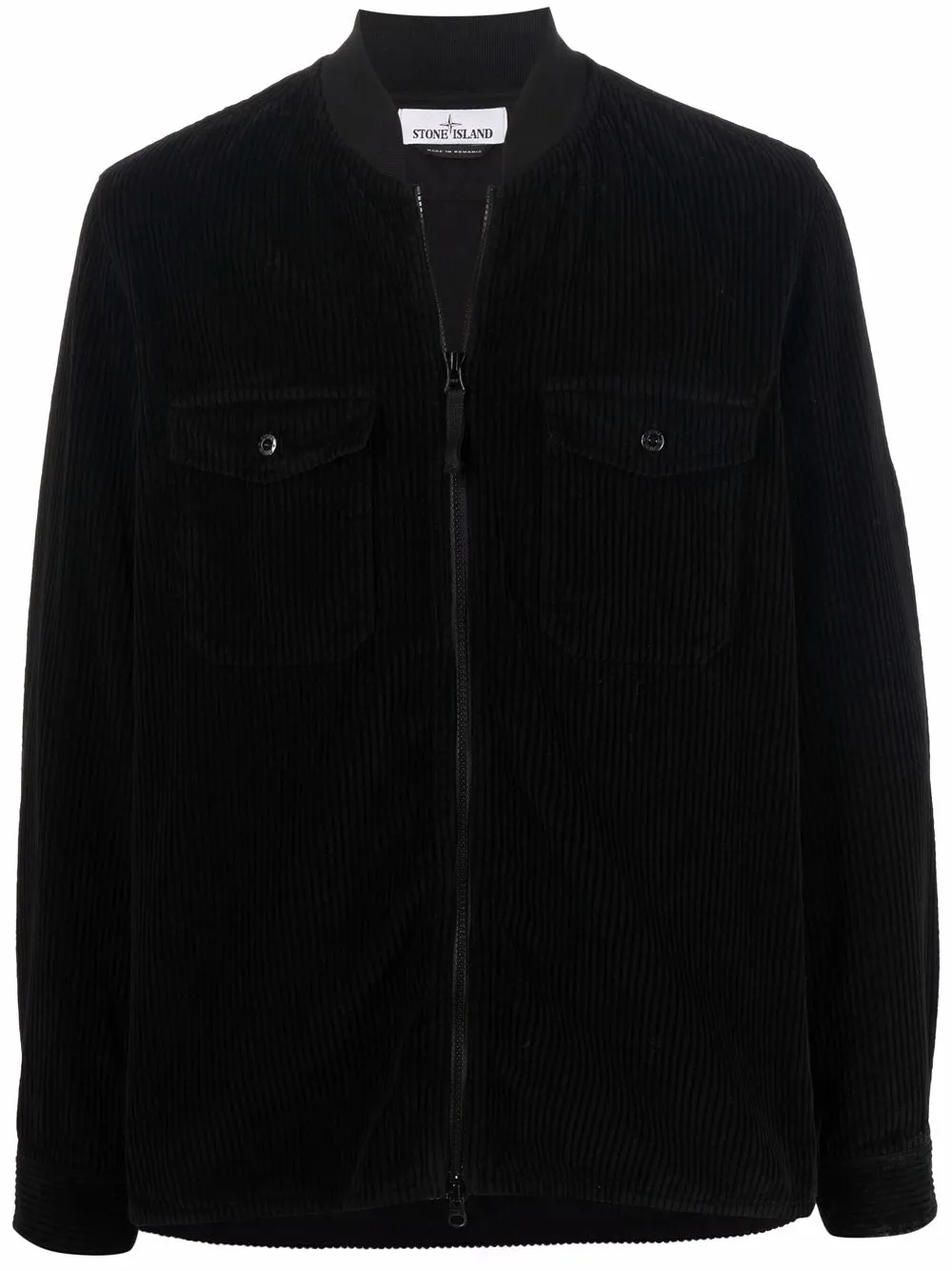 Stone Island вельветовая куртка-рубашка с нашивкой Compass  751511611 Фото 1
