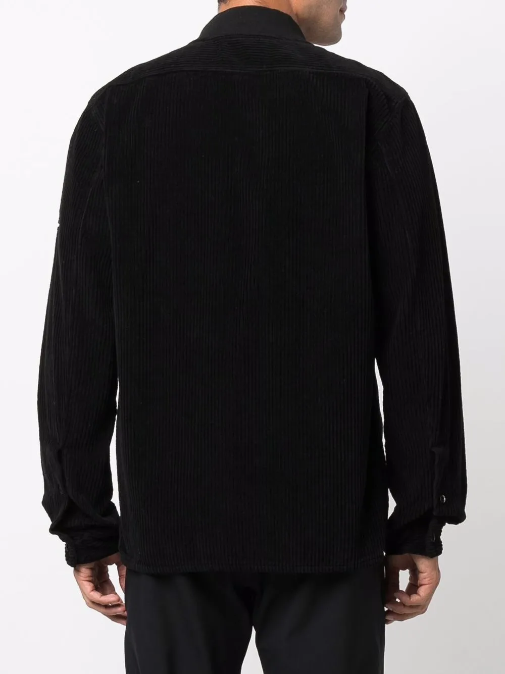 Stone Island вельветовая куртка-рубашка с нашивкой Compass  751511611 Фото 4