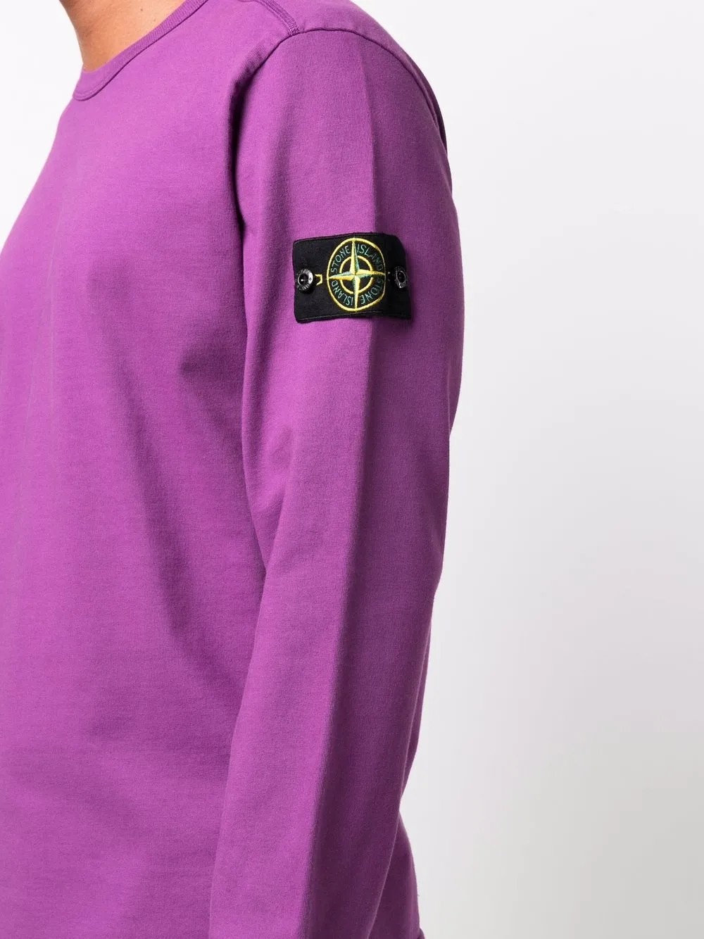 фото Stone island футболка с длинными рукавами и нашивкой compass