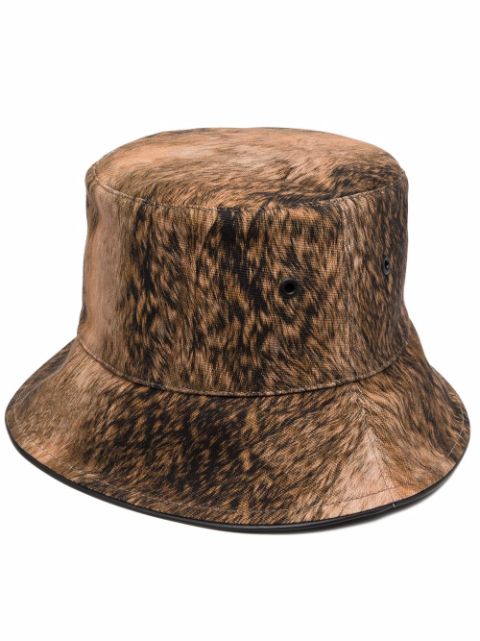 Burberry fur print bucket hat Women