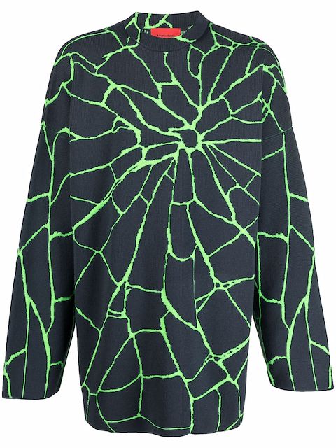 A BETTER MISTAKE Disobedience abstract-print jumper