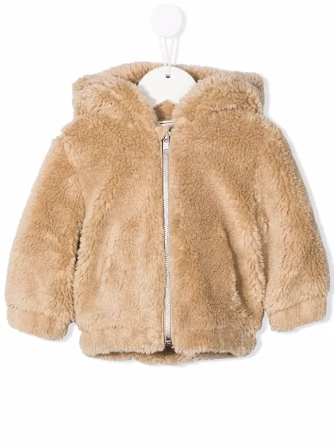 fur coat with lights