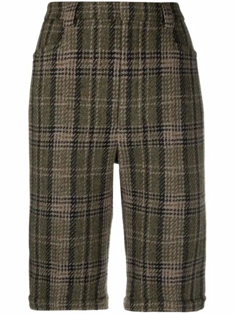 Saint Laurent tweed Bermuda cycling shorts