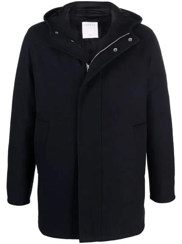 sandro hooded coat