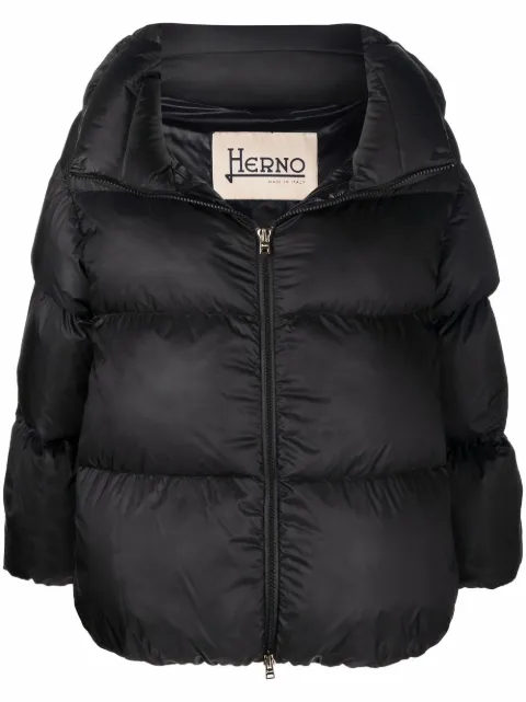 herno funnel neck puffer jacket