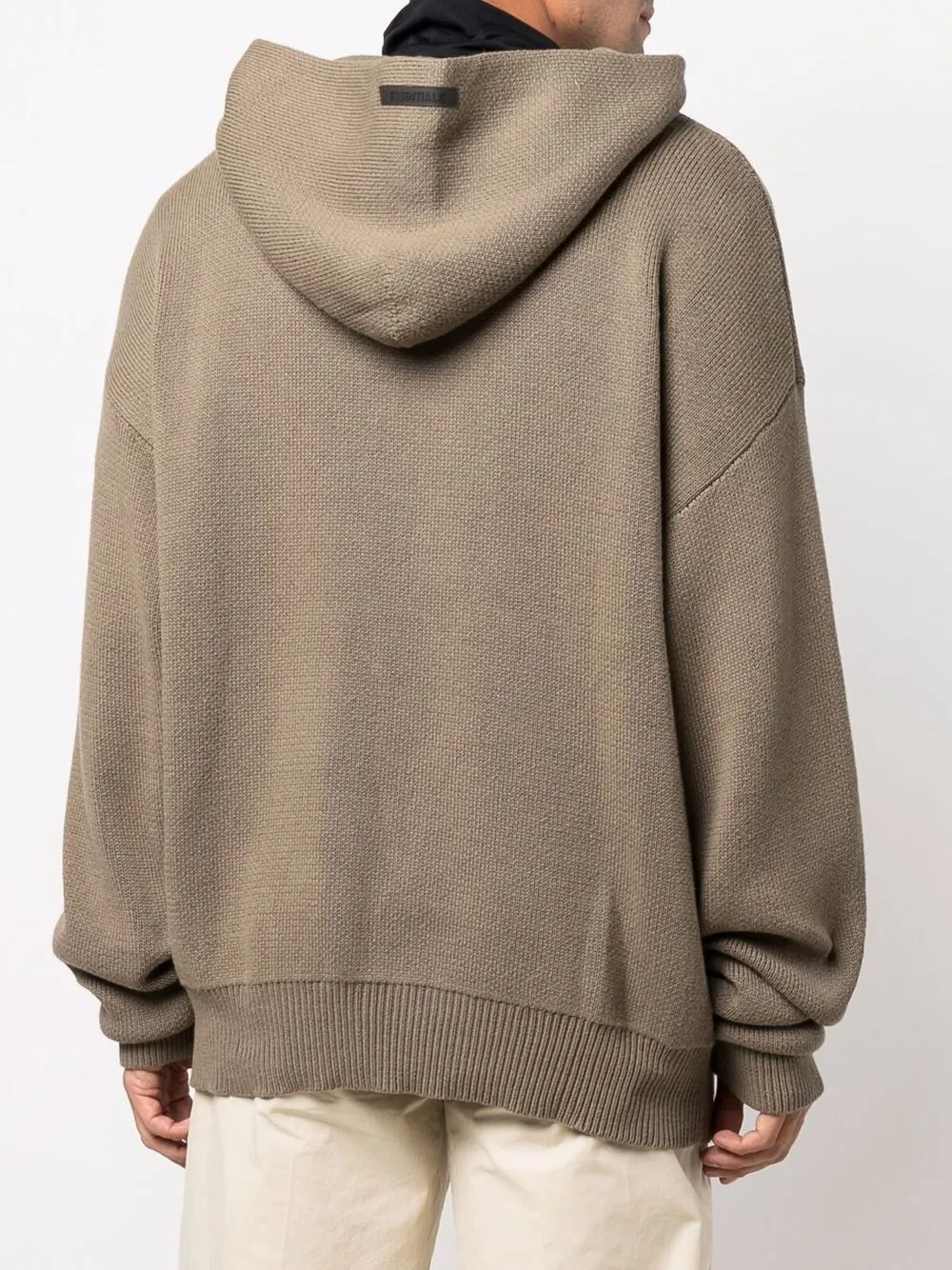 Essentials Logo Lettering Hoodie In Green