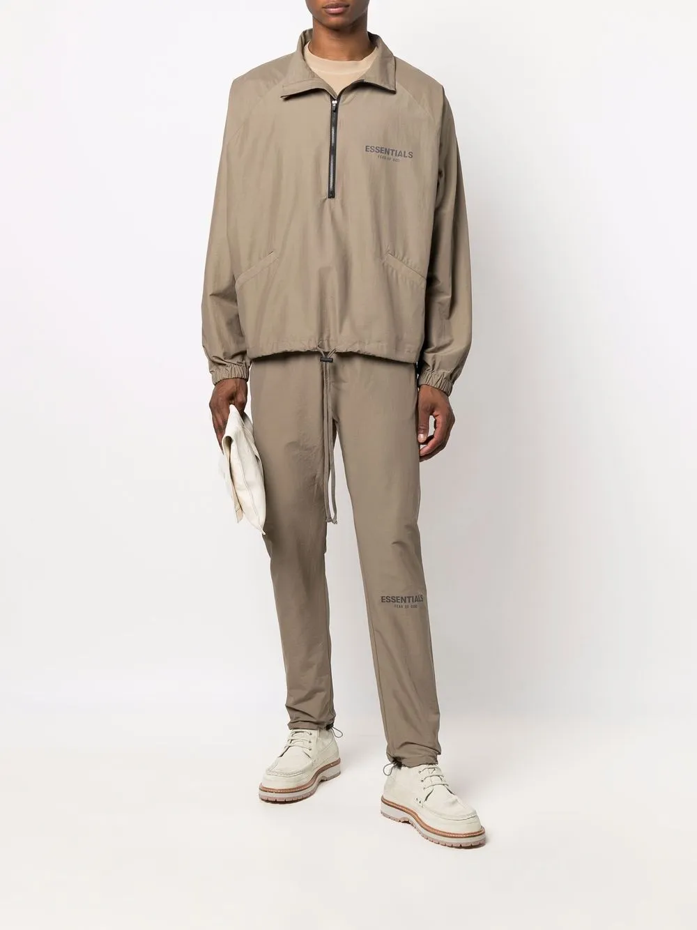  Fear Of God Essentials Jogginghose Mit Logo Print   Grün 